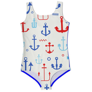 Kids' One-Piece Swimsuit - Anchor - Elara Activewear