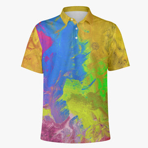 Men Polo Shirt - Collage - Elara Activewear