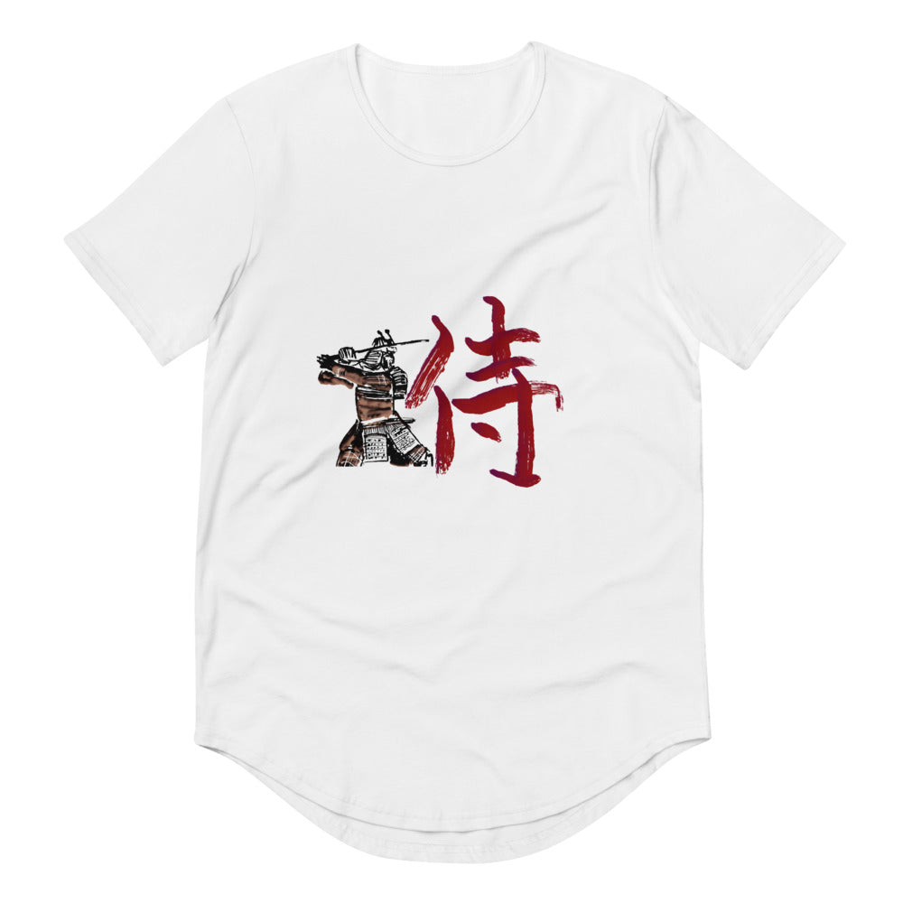 Men's Curved Hem T-Shirt - Samurai - Elara Activewear