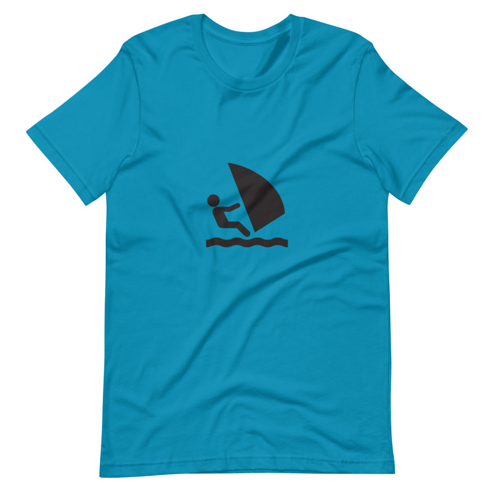 Men's Short-Sleeve Crew Neck T-Shirt - Windsurfing - Elara Activewear