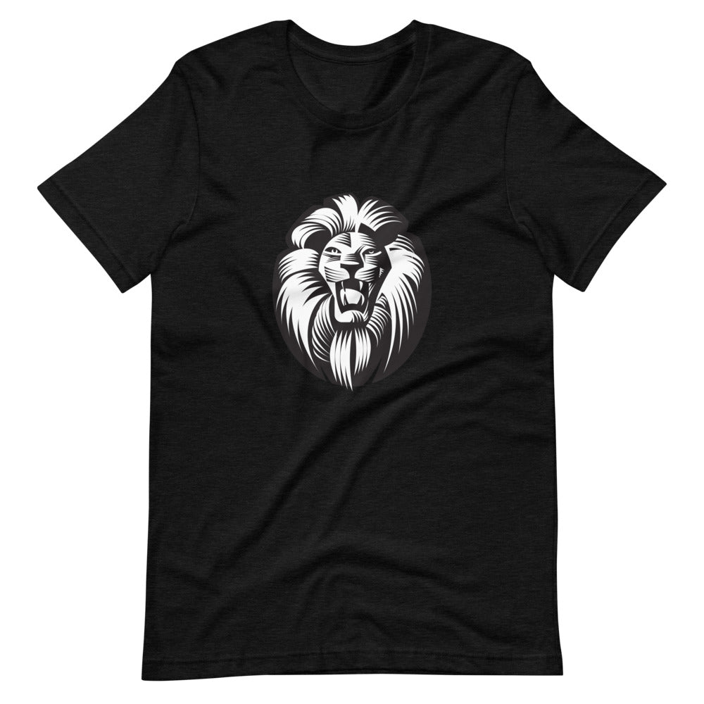 Men's Short-Sleeve Crew Neck T-Shirt - Lion - Elara Activewear