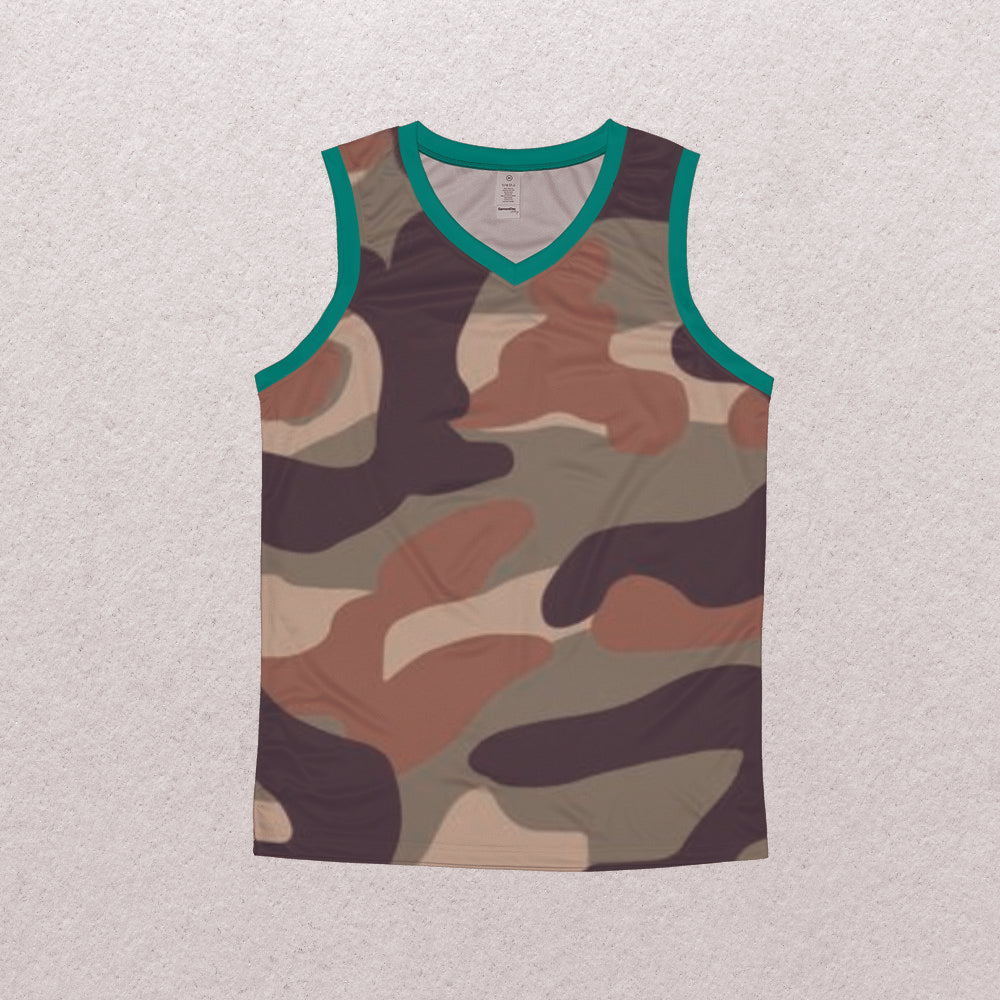 Men's V-Neck Sleeveless Tank Top - Camouflage - Elara Activewear